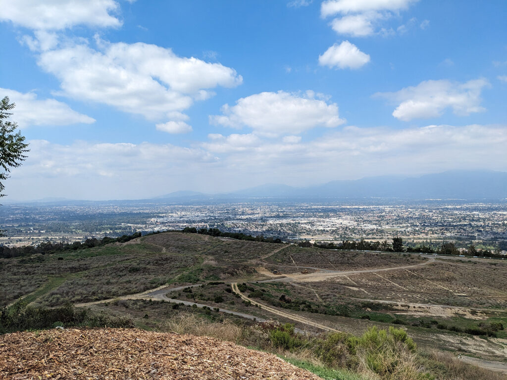 Aerial view of landfill