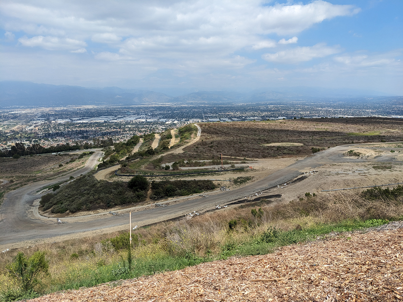 Aerial view of landfill